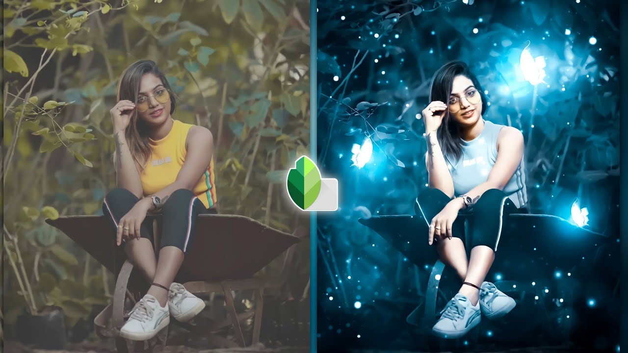 Snapseed Glowing Butterfly Photo Editing|Snapseed Photo Editing|Snapseed Background Colour Change