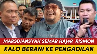 KERENN! MARDIANSYAH SEMAR HAJ4R RISMON! KALO BERANI KE PENGADILAN JANGAN TERGODA KAYAK EGGI!