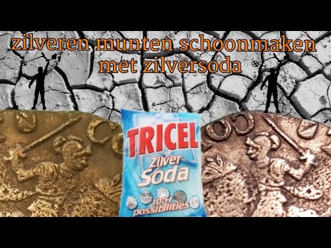 verwerken Doordringen Confronteren Zilveren munten schoonmaken met zilversoda - YouTube