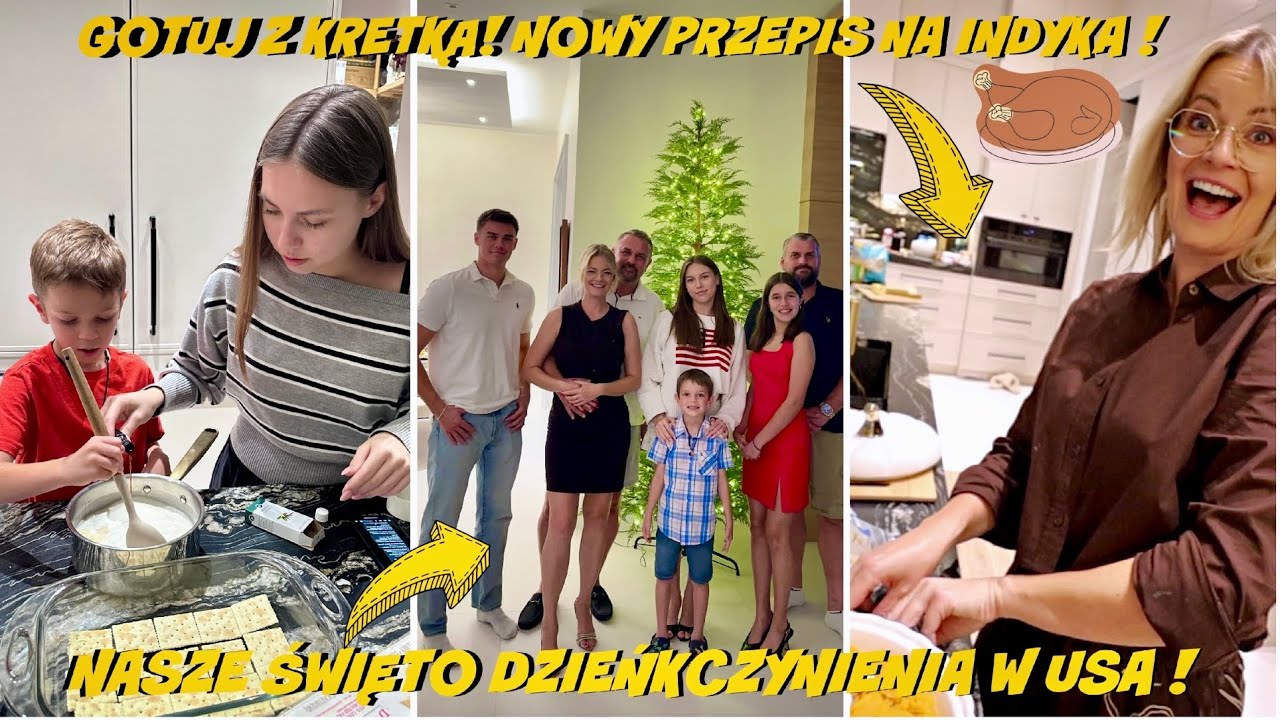 GOTUJ Z KRETKĄ! NASZE ŚWIĘTO DZIEKCZYNIENIA W USA! INDYK WYSZEDŁ IDEALNY!🦃🇺🇸