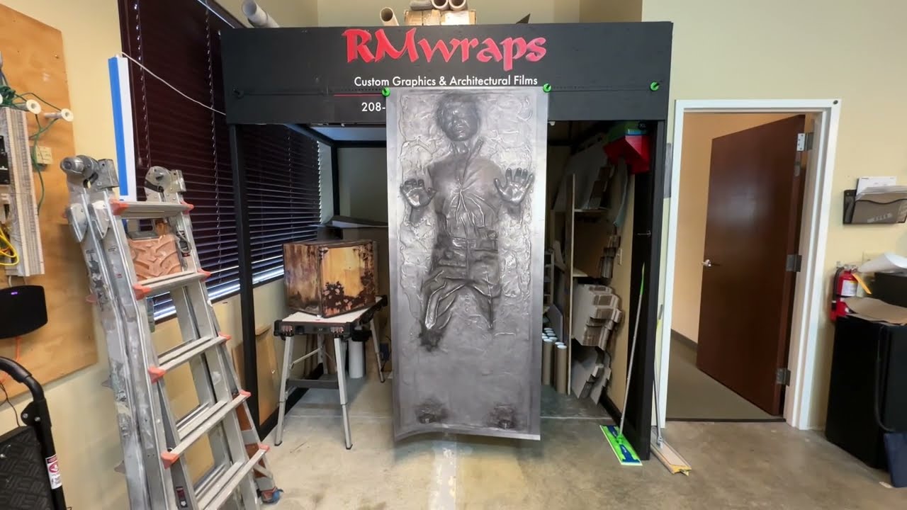 Han Solo in Carbonite Chest Freezer Wrap