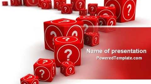 Questions PowerPoint Template by PoweredTemplate.com