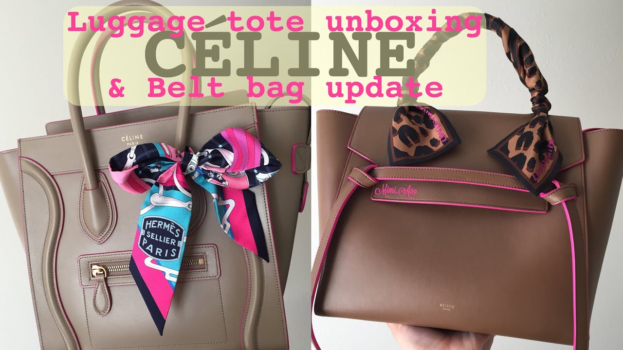 C¨¦LINE Micro Luggage Tote \u0026amp; C¨¦LINE Mini Belt Bag, oh my! Unboxing ...  