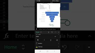 How to Create a Funnel Chart | Excel Mobile Use #shorts