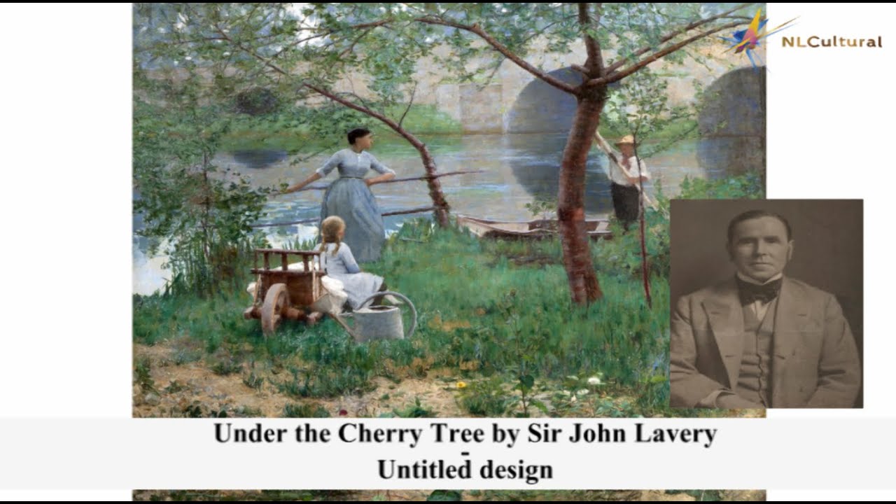 Under the Cherry Tree by Sir John Lavery at The Ulster Museum