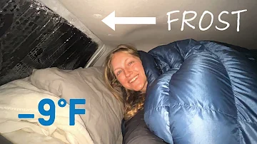 4Runner Camping in -9 Degrees (no heater)
