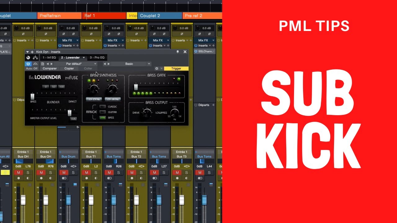 Remplacer un micro Sub Kick sans samples. YouTube