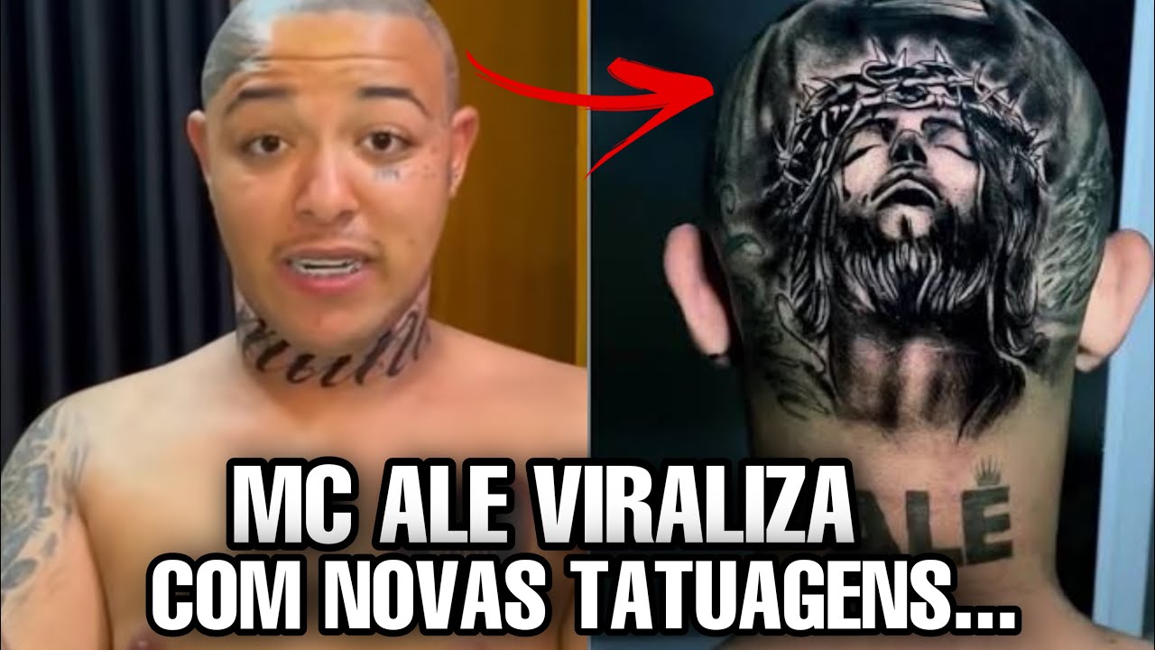 Mc Ale Viraliza Apos Fazer Tatuagem De Namorada No Pescoco Youtube