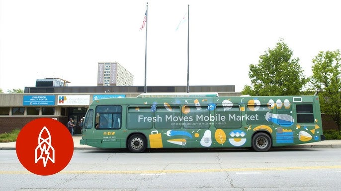 Mobile Commodity Vending Bus, Mobile Grocery Trucks. Mobile Food Truck