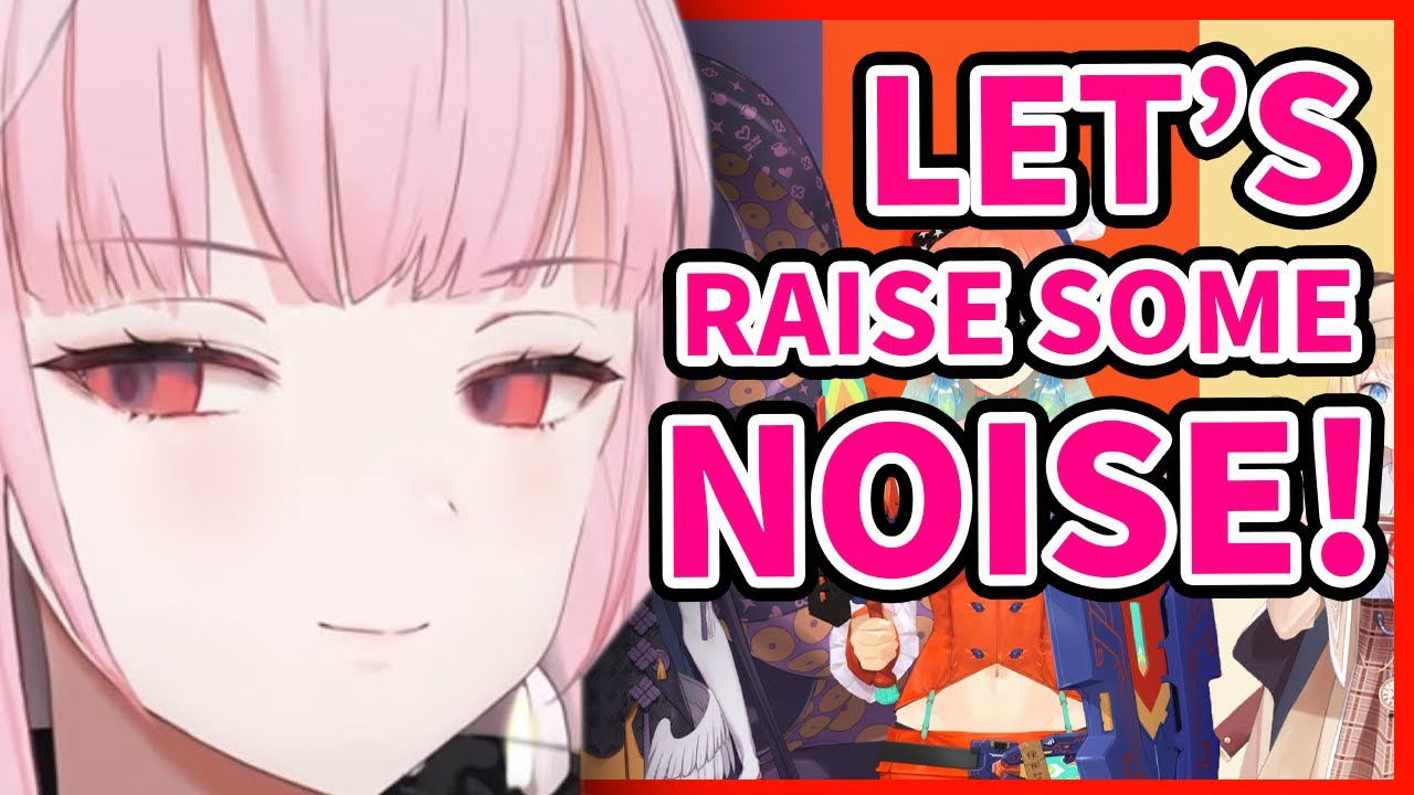 Calli shows-off her Music instruments to 3 noisy brats and the viewers!【Mori Calliope / HololiveEN】