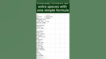 🔥 Excel Pro Tip! 🔥 | Remove EXTRA Spaces in SECONDS!   🚀Advanced Formula HACK! #excelshortcuts