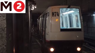 Video (METRO) Ligne 2🔴 VAL 206 Trajet Complet Entre Ch Dron et Saint Philibert Rame HP 74