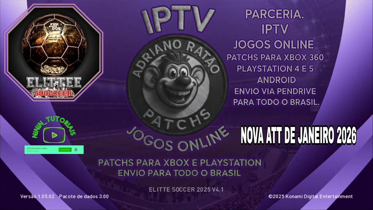 Новый патч для PES 260 для Xbox 360: Elite Soccer 2026.