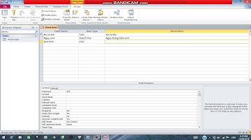 Cách tạo lập CSDL bằng ACCESS !!