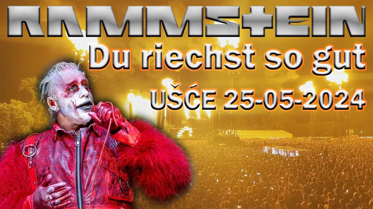 Du riechst so gut - RAMMSTEIN on Učće 25-04-2024 - YouTube