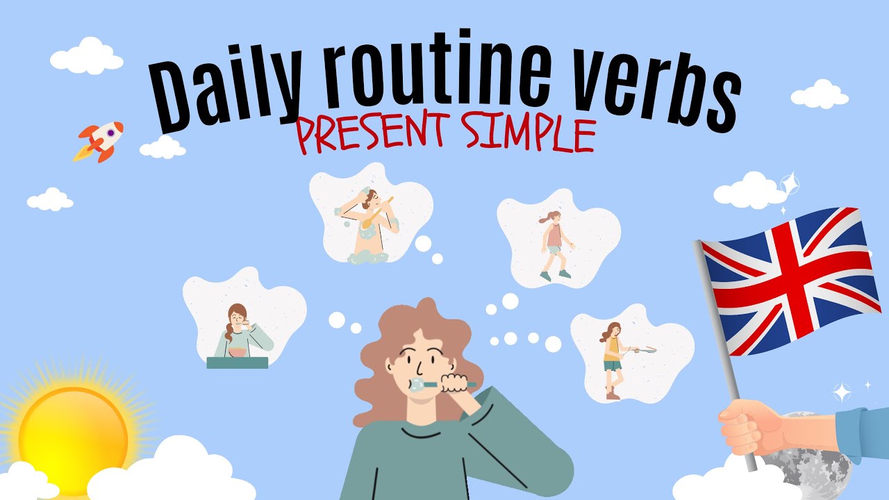 Present simple - Daily Routine Verbs - English ESL