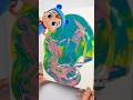 Messy SCIENCE! 🧪Learn Colors With Little Angel Paint Party #shorts #kidsactivities