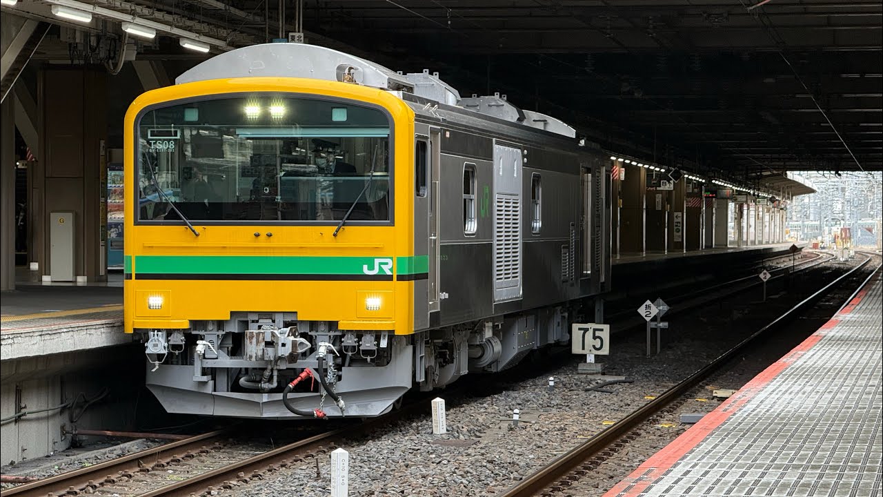 2026/02/17 回9592D-回9831D GV-E197系TS08 真岡鐵道SLもおか C12 66 との分割併合訓練に伴う返却回送