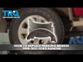 How to Replace Parking Brakes 1998-2011 Ford Ranger