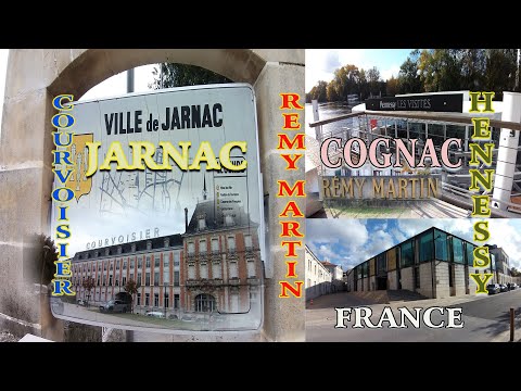 Cognac (Rémy Martin, Hennessy) | Jarnac ( Courvoisier), Charente, Nouvelle-Aquitaine, France