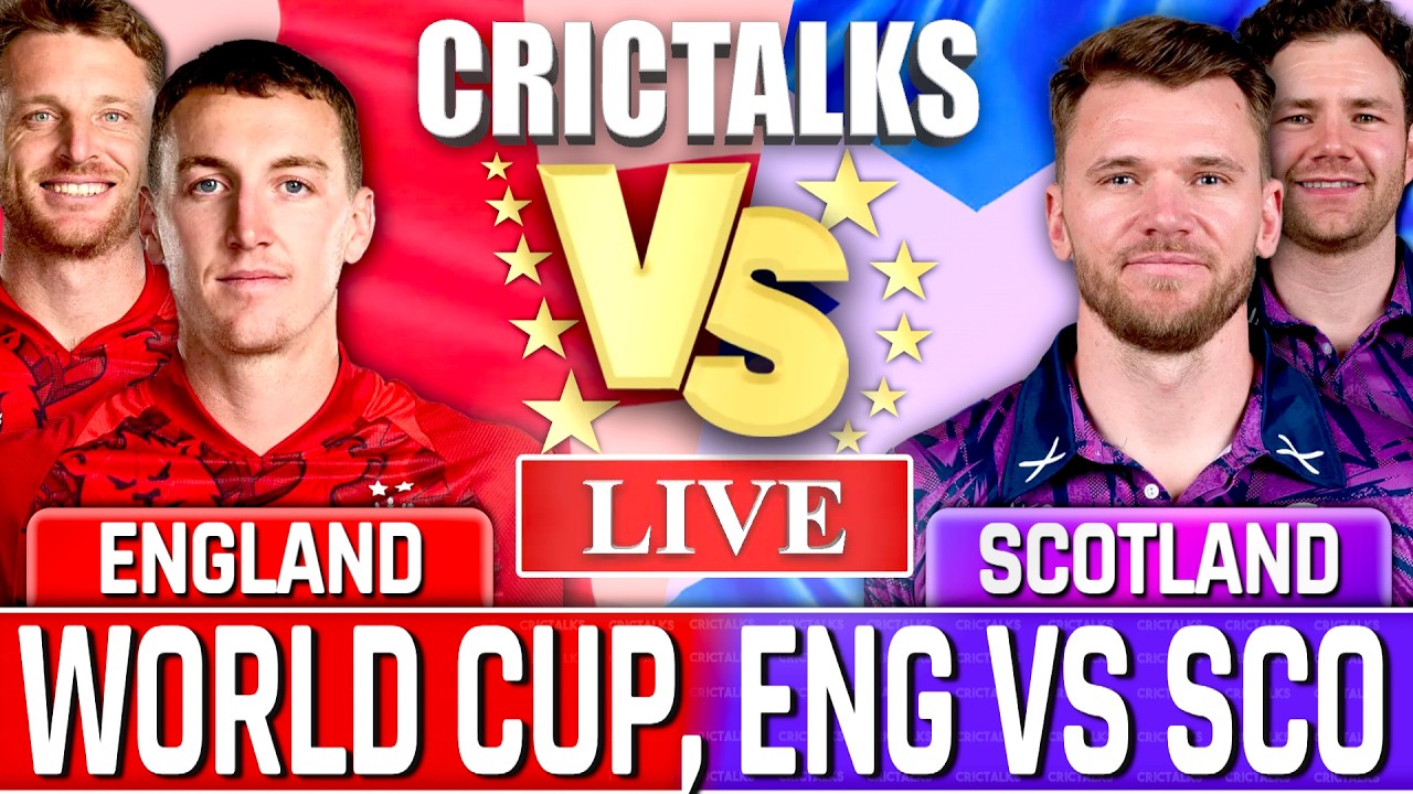 🔴 Live ENG vs SCO World Cup, Scores & Commentary for Cricket Live Match Today 1st Innings
