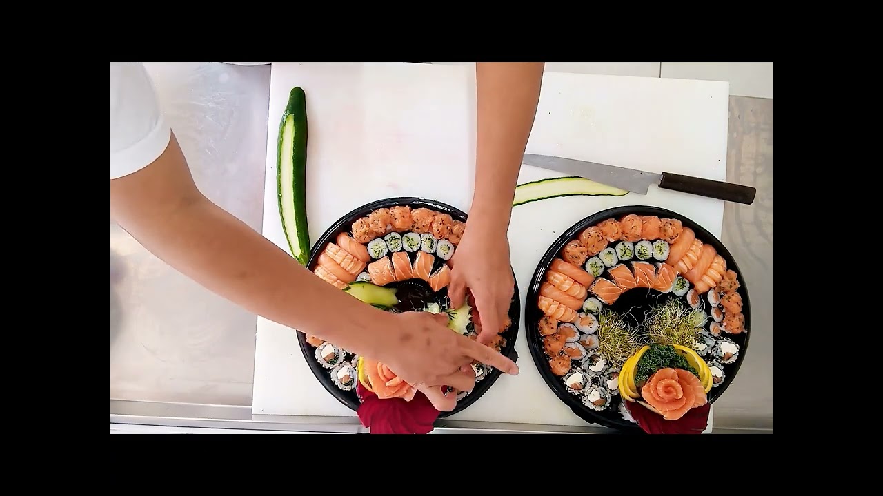 como montar combinado de sushi?