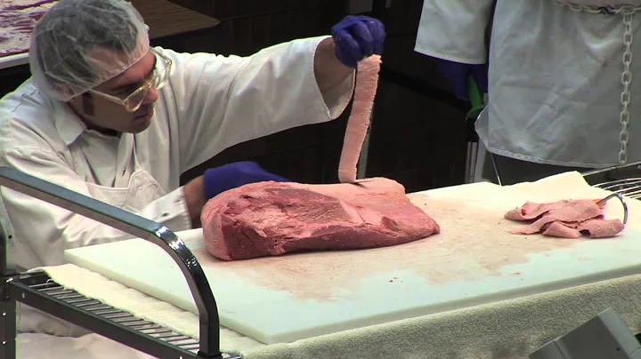 Aaron Franklin describing how he trims a brisket a...