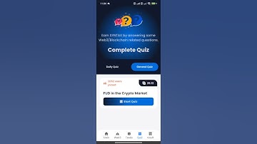 FUD in the Crypto Market | Syntax Verse General Quiz Answer | #syntaxversegeneralquiz | #syntaxverse