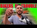 ROAD RAGE - NEAR HIT & RUN CHASE - POLICE PULLOVER - BIKERS IN TROUBLE - [Ep.#143]