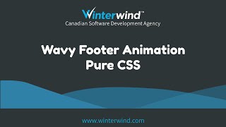 Wavy Footer Animation with CSS