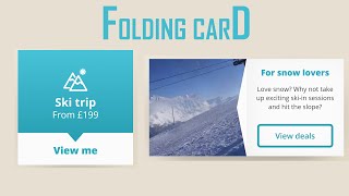 Details Animated Folding Cards Using HTML & CSS  Easy Web Learner News