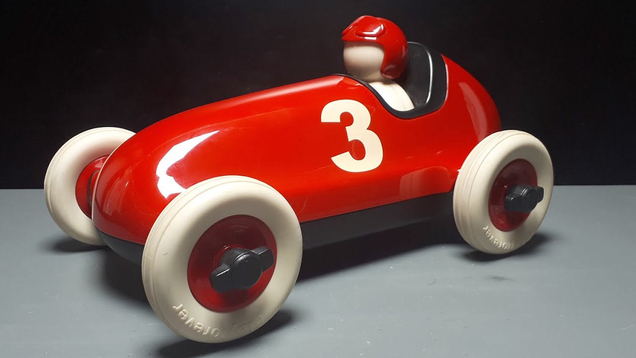 ミニカー Playforever Bruno Racing car Playforever Bruno red designer toy push inertia plastic car review