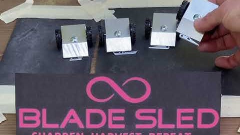 The BLADE SLED broadhead sharpener