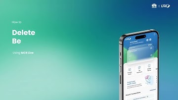 MCB Live - Delete Beneficiary