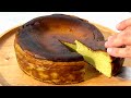 Matcha basque burnt cheesecake  easy 6 ingredients recipe