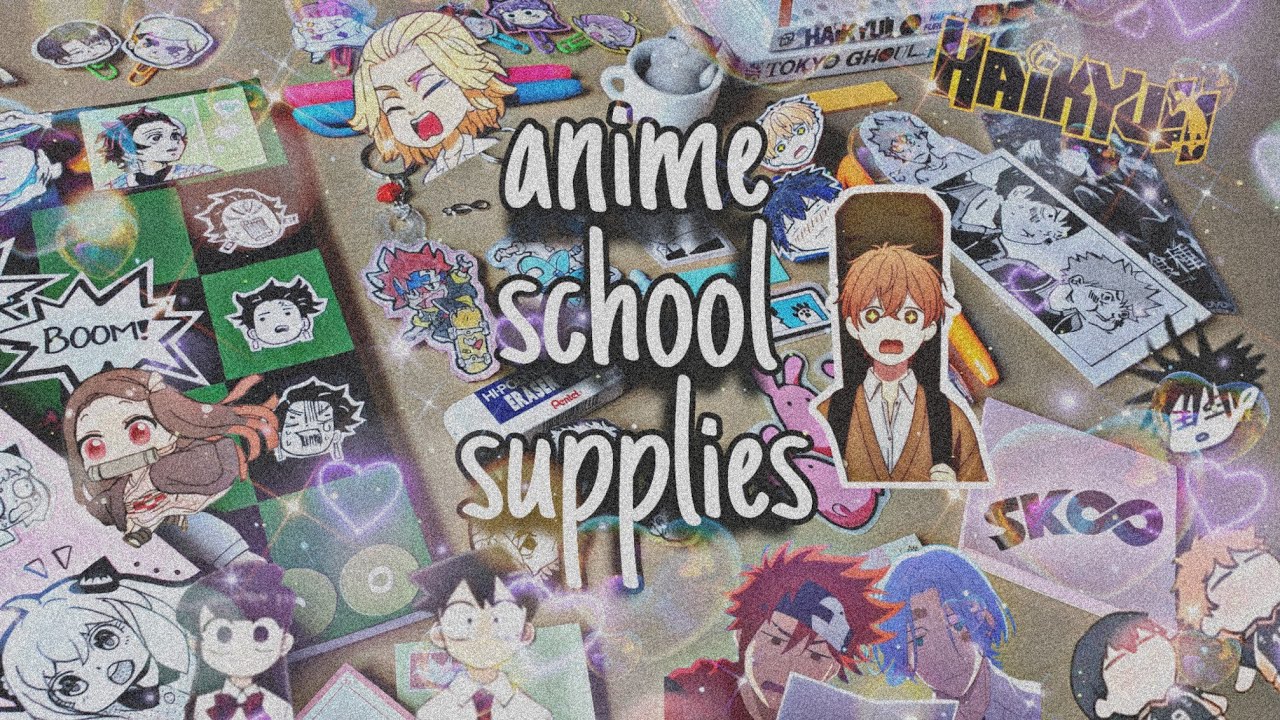 ️Anime School Supplies (yes, all no printer) ️ - YouTube