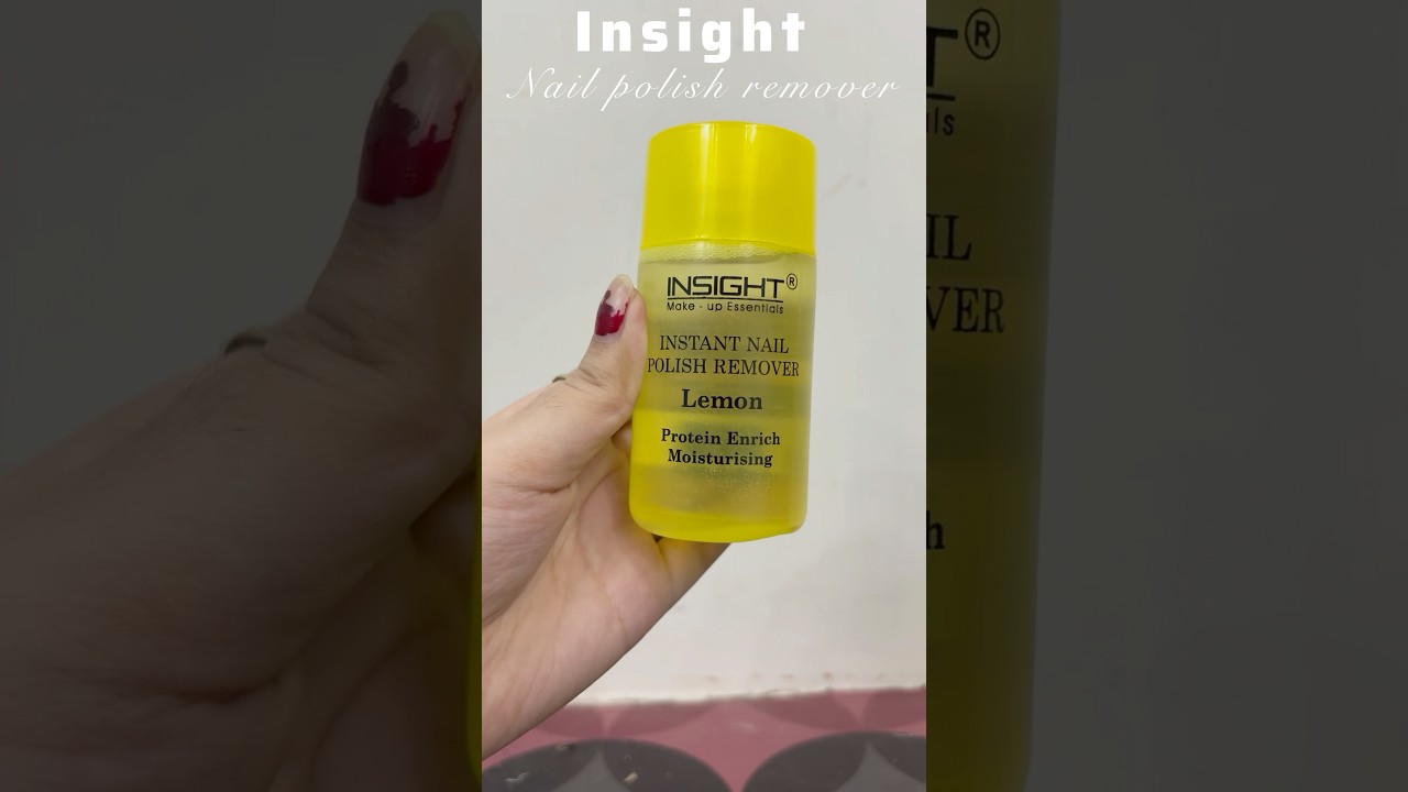 Insight cosmetics instant nail polish remover lemon review 