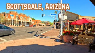 Walking Tour - Scottsdale, AZ | Old Town, Wild West Vibes (4K)