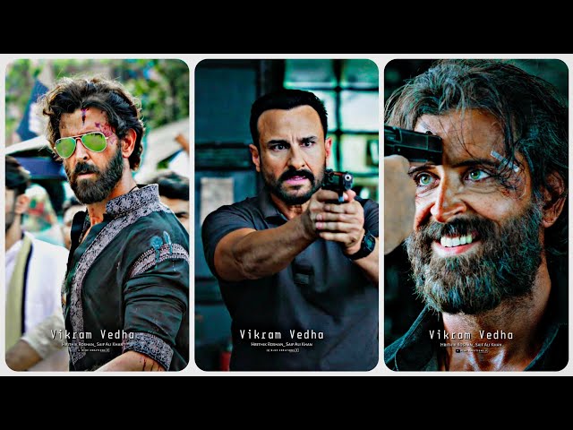 Vikram Vedha Whatsapp Status | Hrithik Roshan & Saif Ali Khan | Vikram Vedha Movie | 4k Status class=