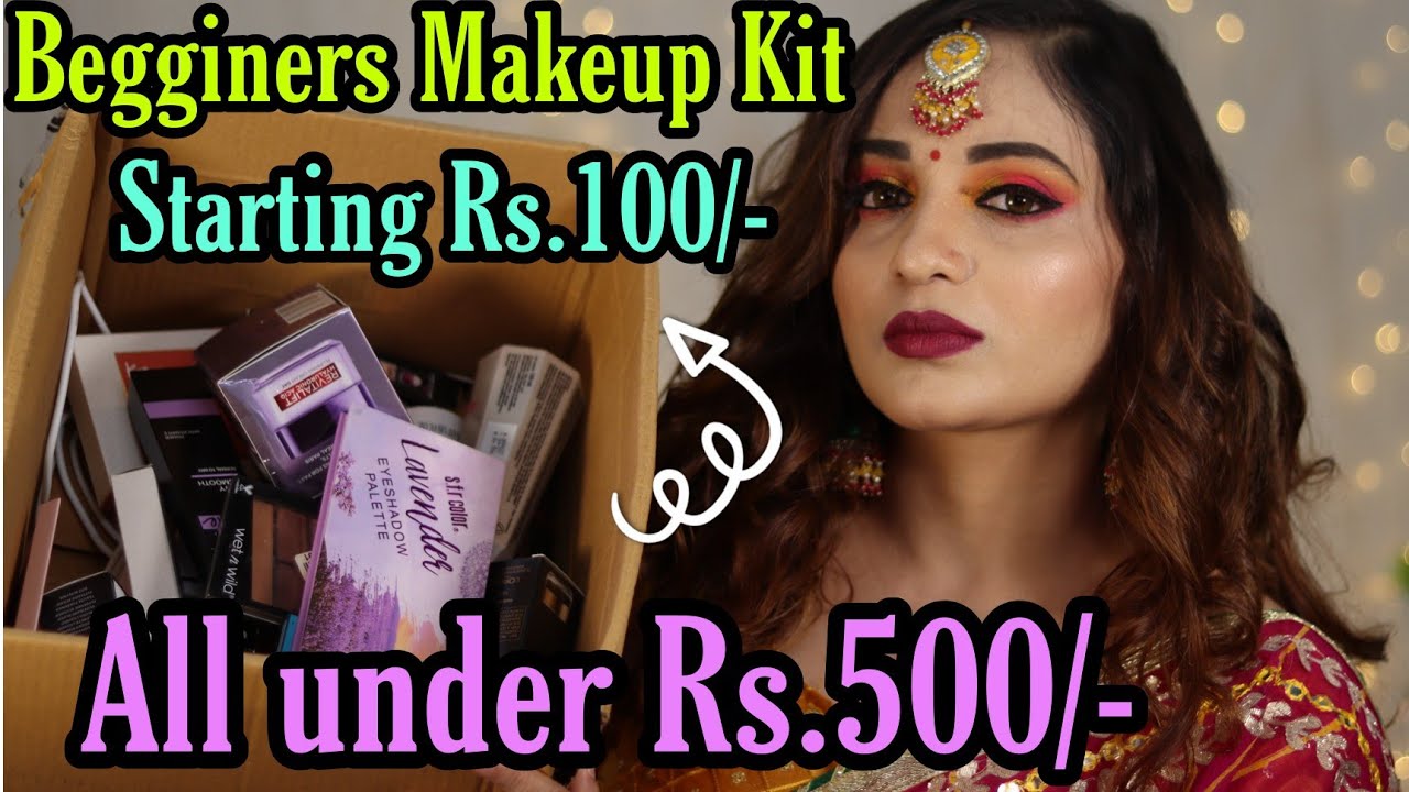 Makeup Kit Under Rs.500/ Begginers Makeup kit Under 500/ Teenagers