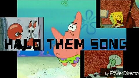 Halo theme song with spongebob characters