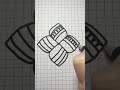 Рисуем по клеточкам МиниМандала Простые рисунки Grid drawing Simple picture #short#мандала
