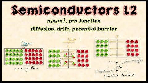 Semiconductors | L2 | p-n Junction | Diffusion, Drift, Potential Barrier, Depletion Region