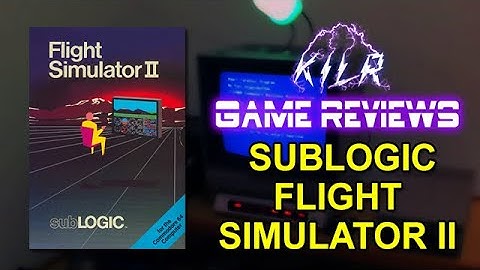 SUBLOGIC FLIGHT SIMULATOR II  --  KILR Game Reviews || Commodore 64