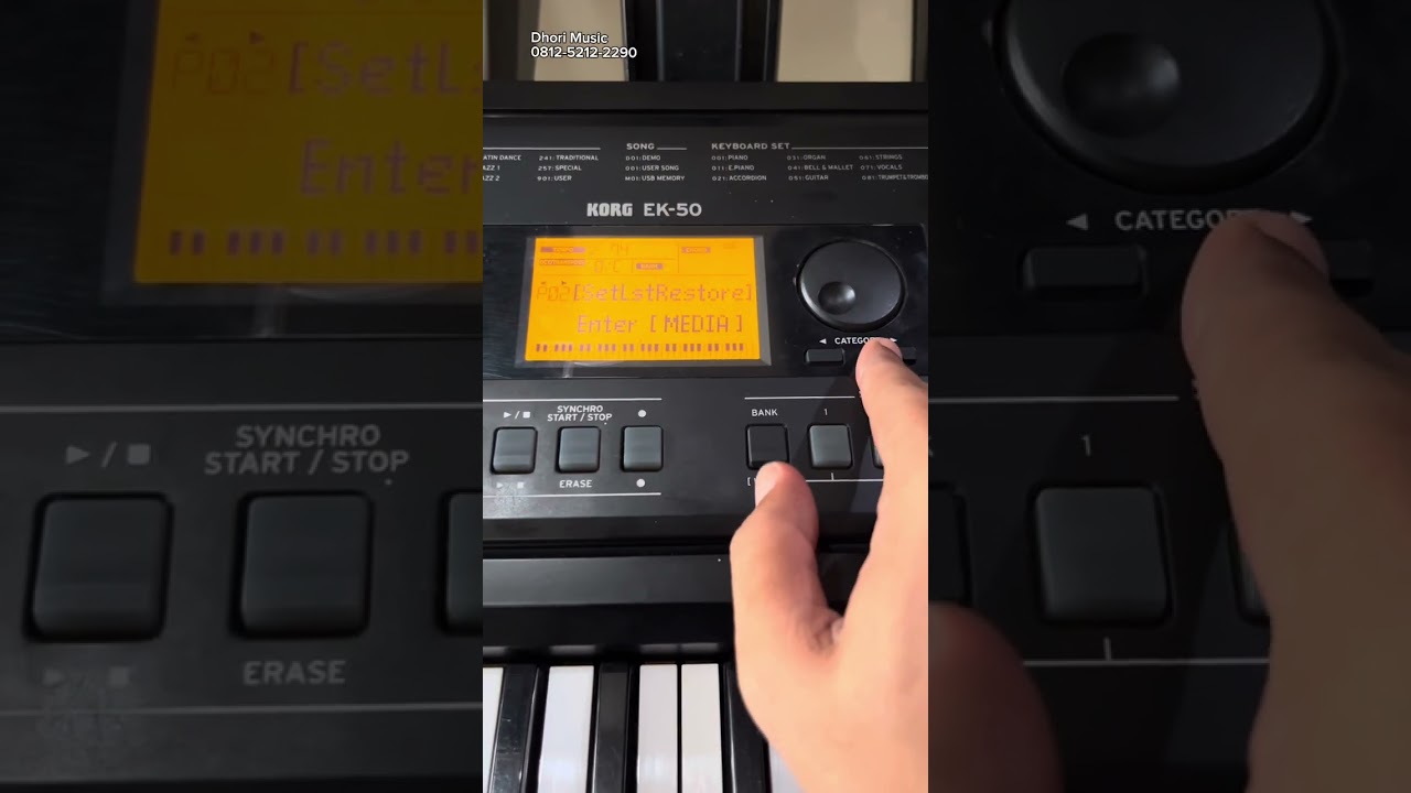 Cara loading style dan putar mp3 korg EK - 50