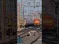 Why is the train stopped behind the station #indianrailways #train