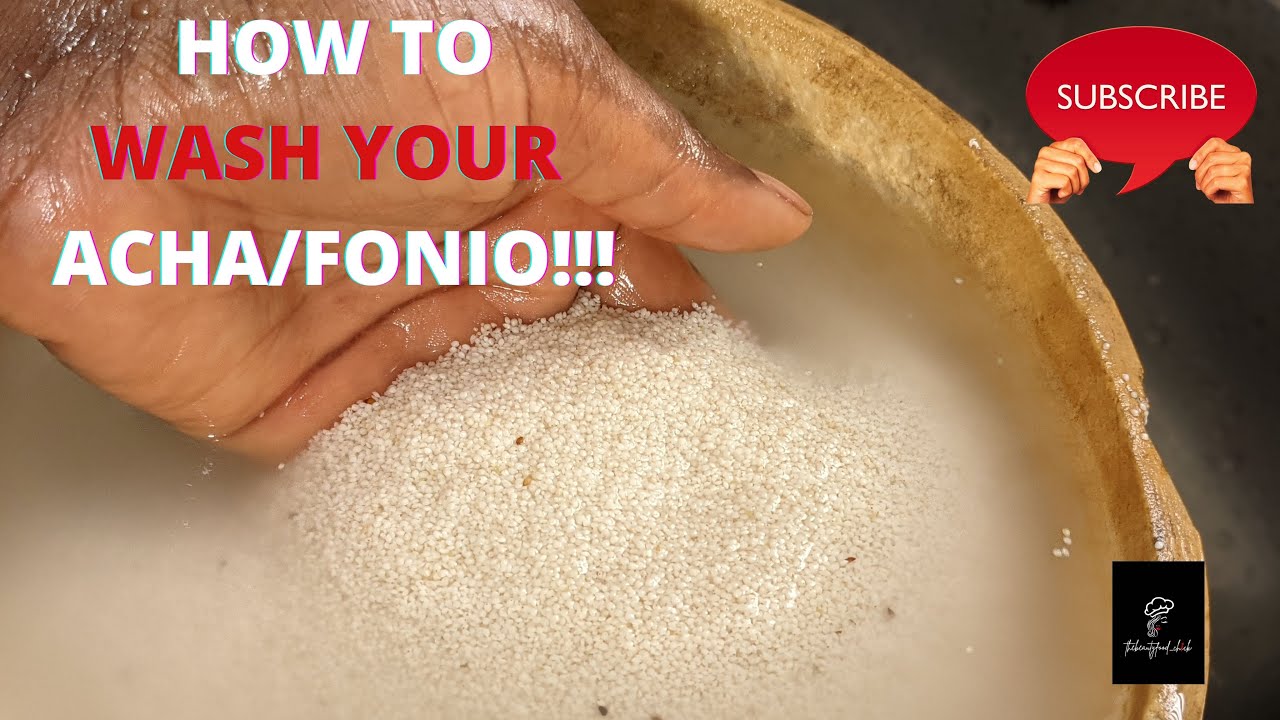 How to wash Acha - *fonio *thebeautyfoodchick *wash -Acha - YouTube