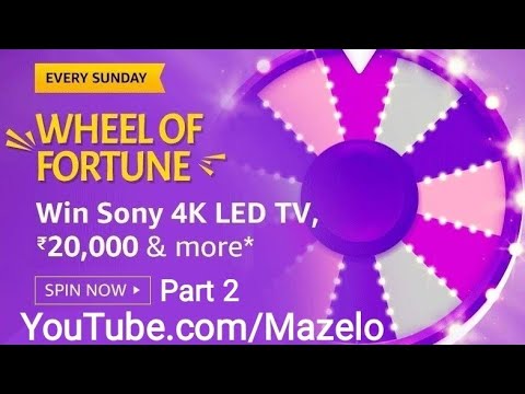 Amazon Wheel Of Fortune Quiz Answers Today 3 May 2020 Win Sony 4k Led Tv Part 2 Youtube - wheel of fortune roblox answers