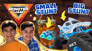 Every Stunt Gets Bigger Monster Jam Challenge! | MONSTER JAM Revved Up RecapsSeason 5 Episode 3