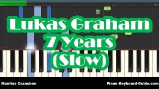 Lukas Graham - 7 Years Slow Piano Tutorial - How To Play - Easy Chords & Melody chords